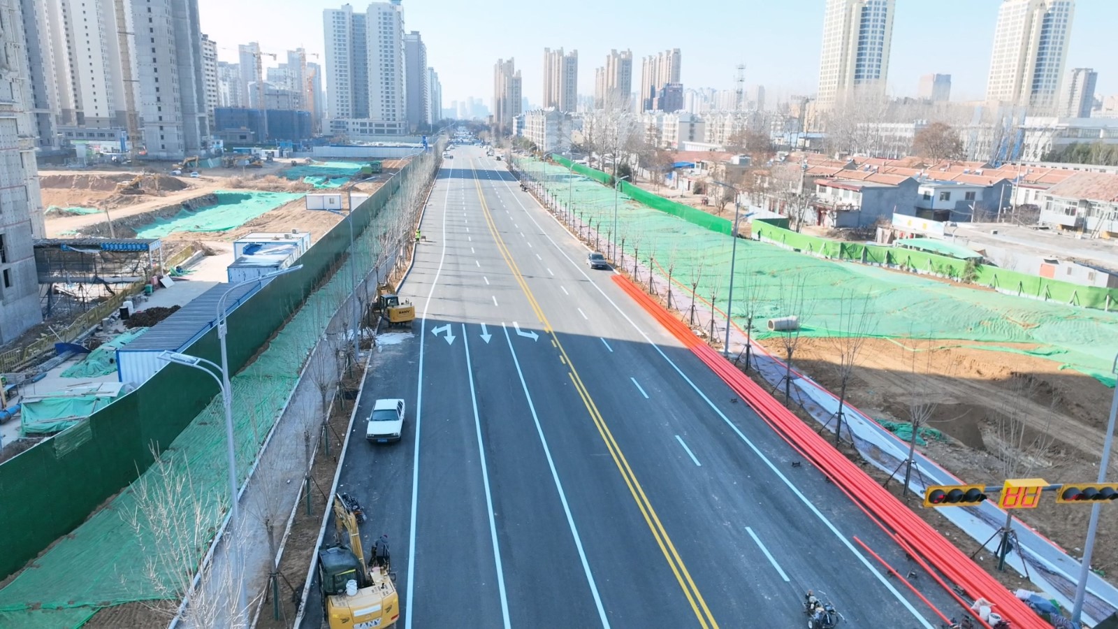 府前東路貫通工程即將實(shí)現(xiàn)竣工通車！